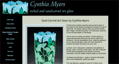 Desktop Screenshot of cynthiamyersglass.com