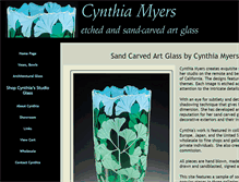 Tablet Screenshot of cynthiamyersglass.com
